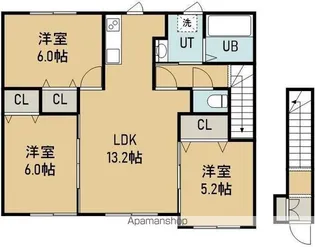 Cerisier(セリシール)【2階】の間取り